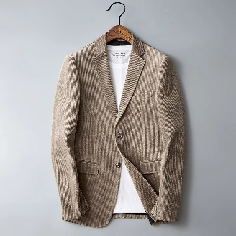 Men's casual stretch blazer with anti-wrinkle finish