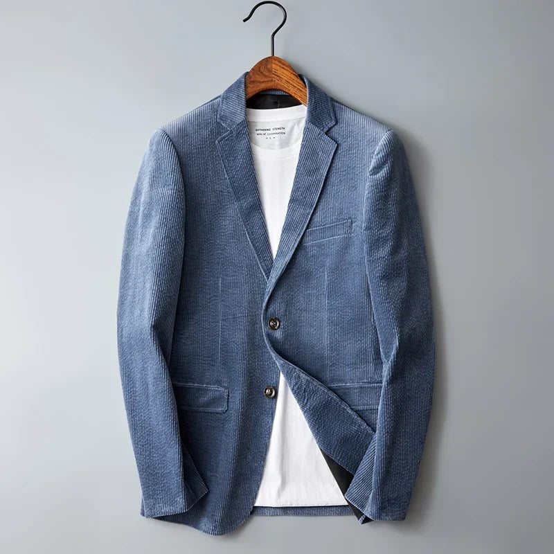 Men's casual stretch blazer with anti-wrinkle finish
