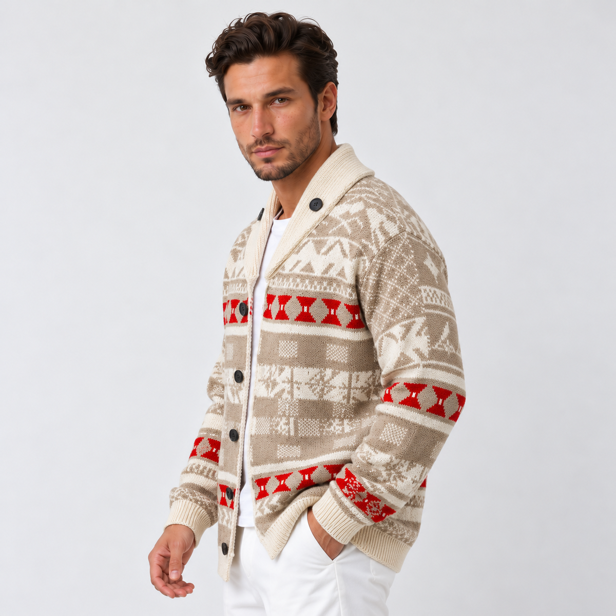 Men's Casual Knit Sweater - Fall Pullover