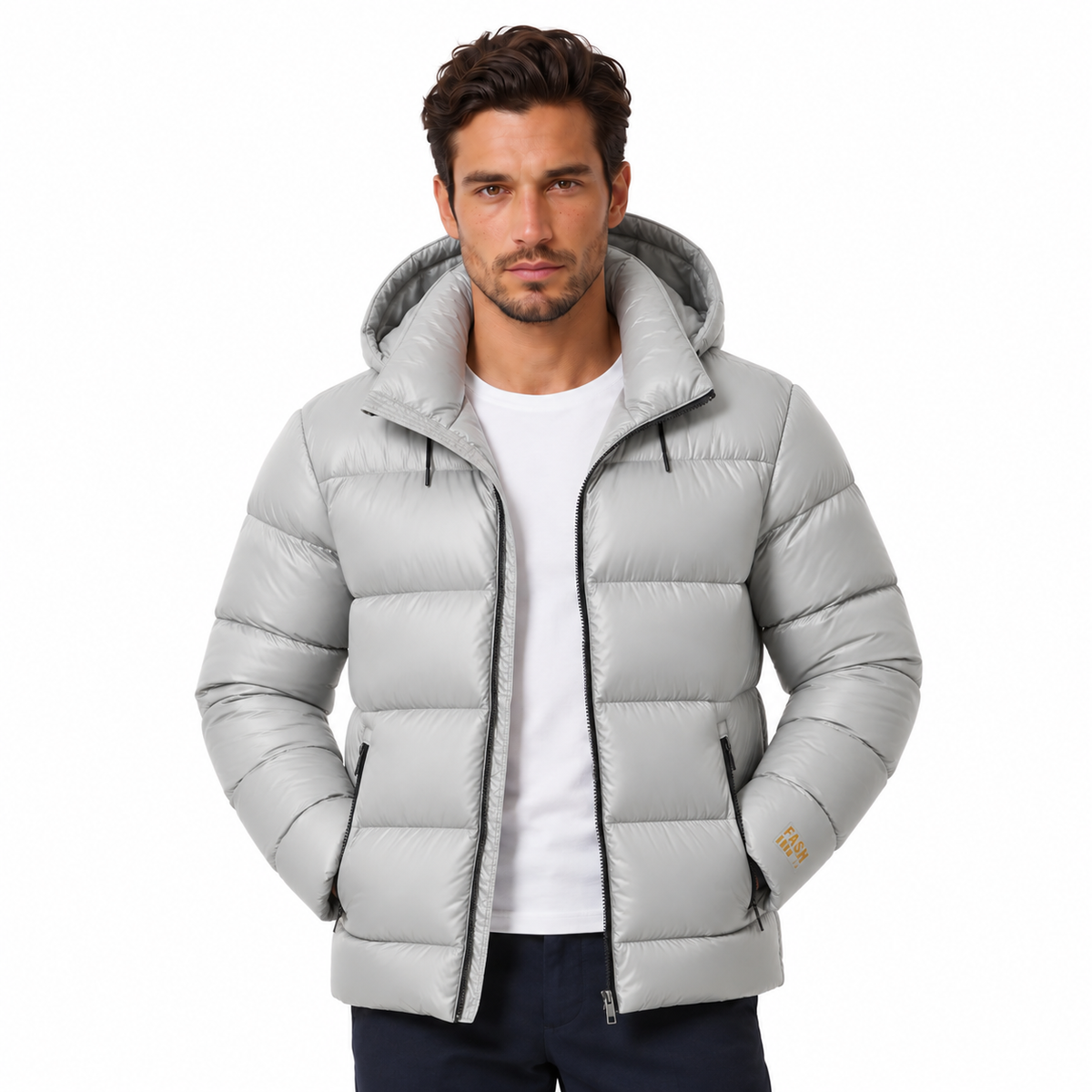 Men's Lightweight Quilted Puffer Jacket for Cold Weather