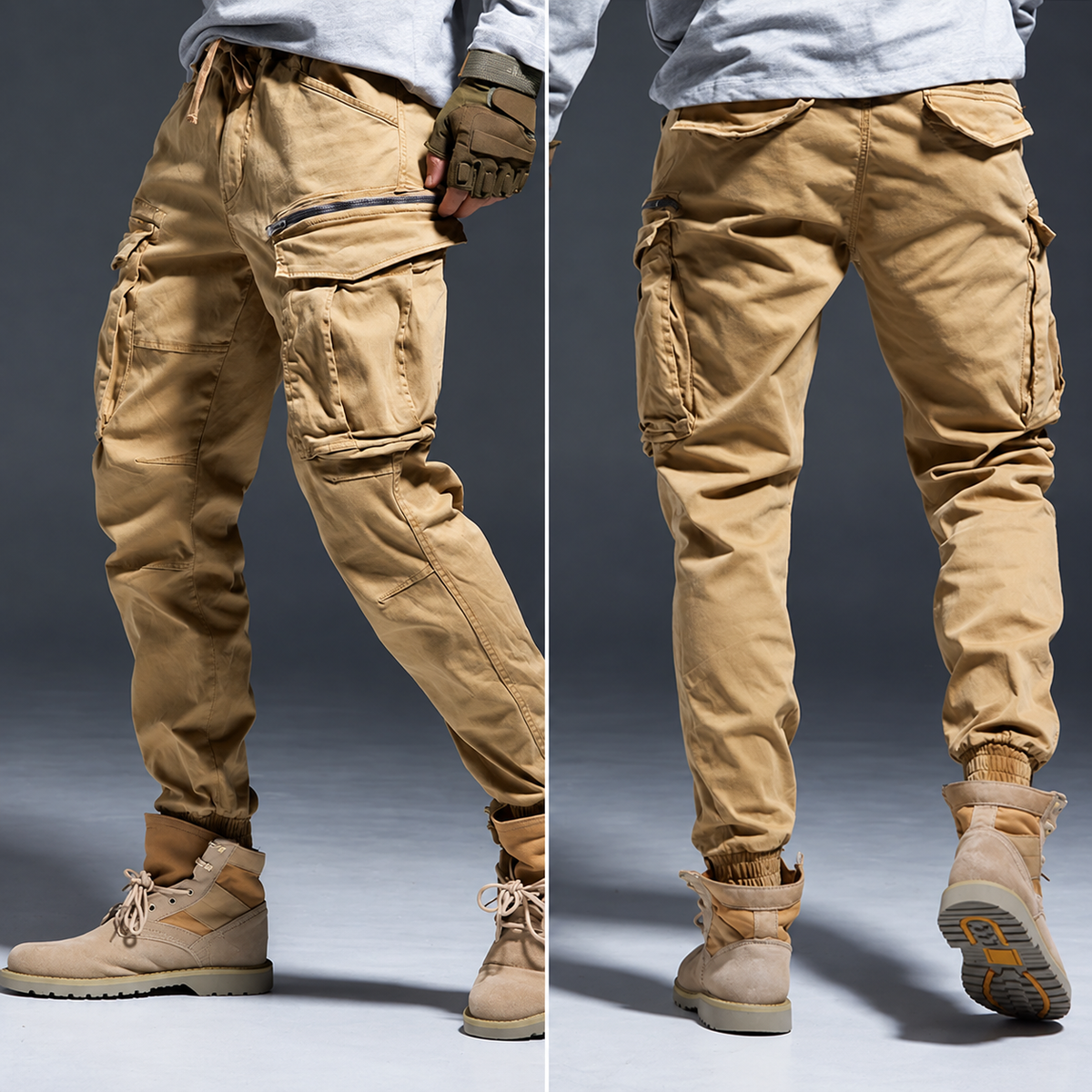 Men's Urban Cargo Joggers - Casual Streetwear Pants