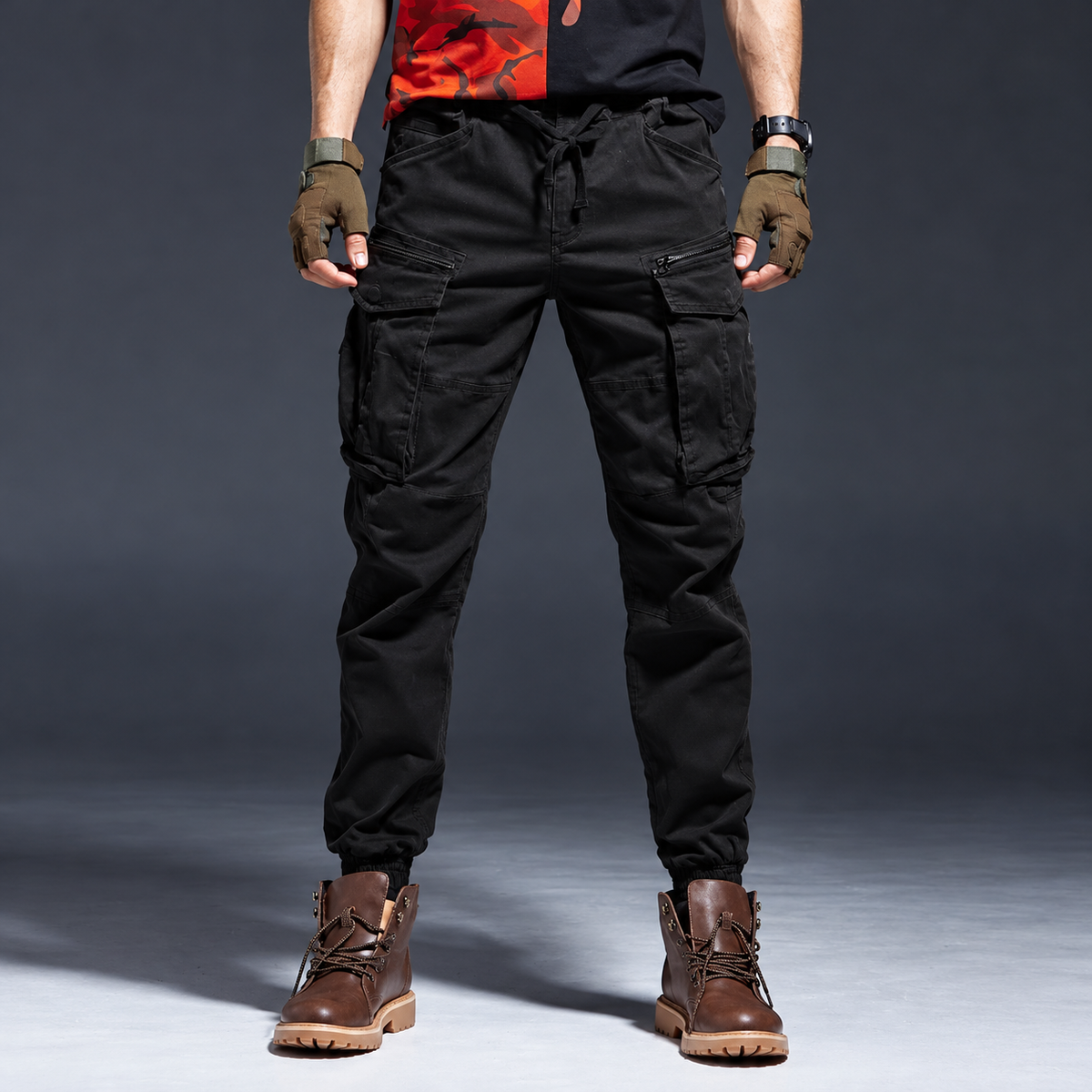 Men's Urban Cargo Joggers - Casual Streetwear Pants