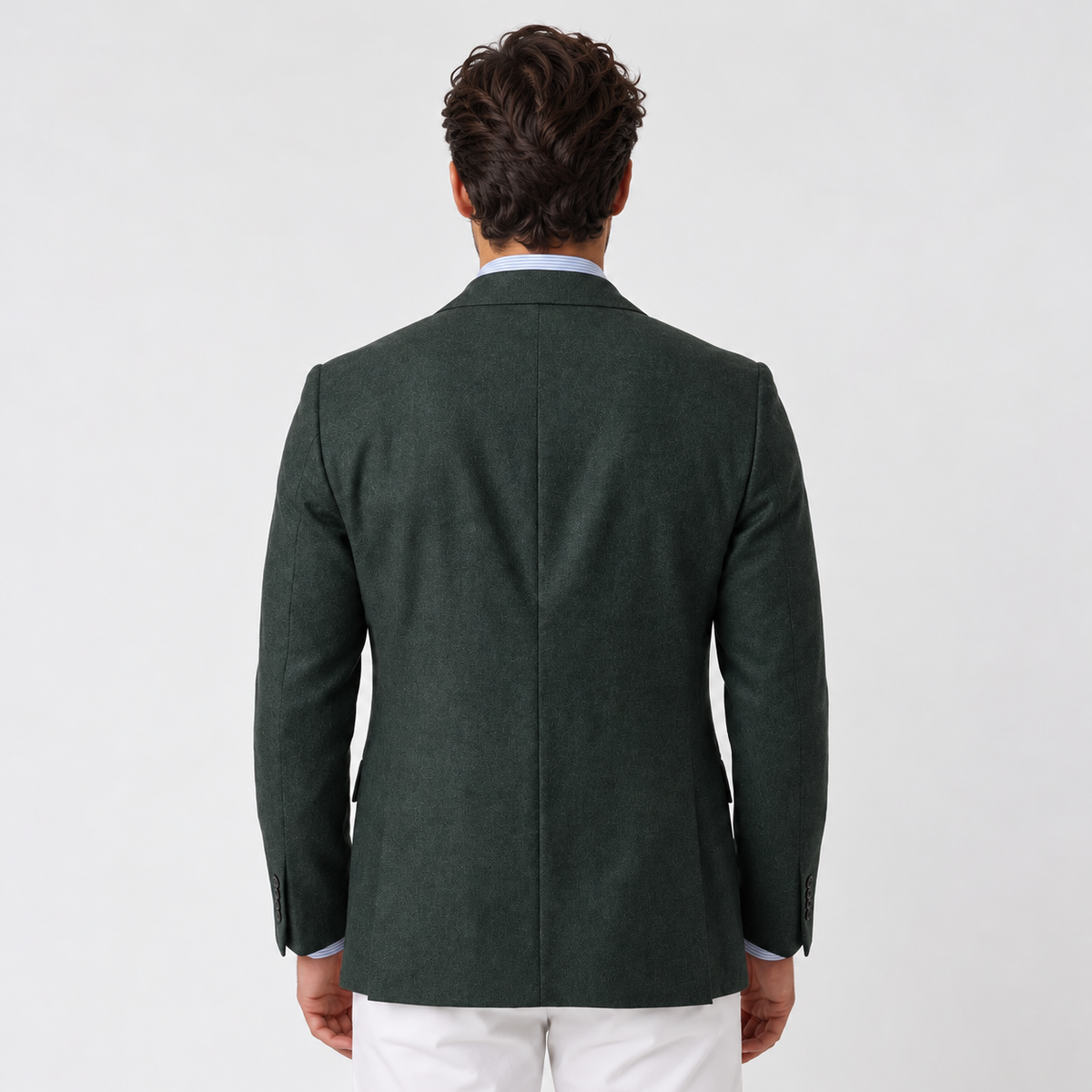 Blazer Hombre de Punto Entallado Smart Casual