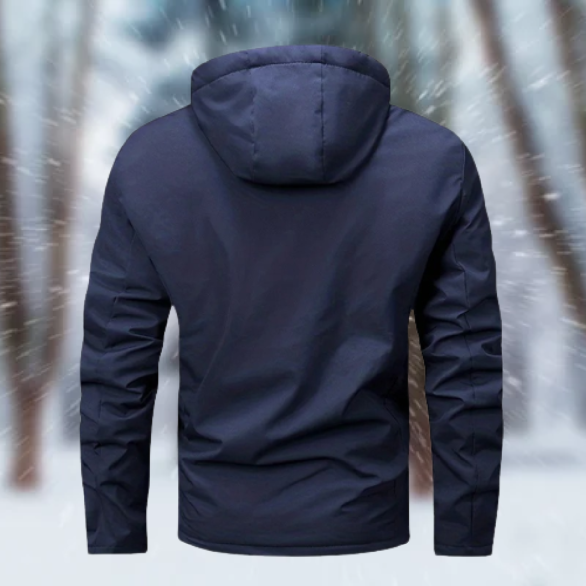 Men's Waterproof Hooded Jacket - Warm Winter Coat