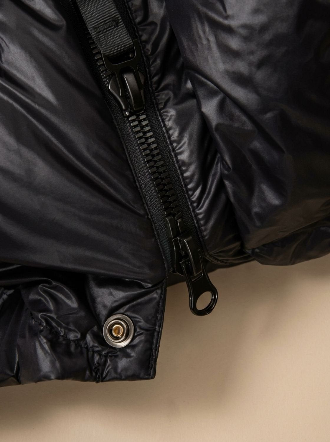 Women's Black Long Hooded Puffer Coat - Quilted Winter Parka
