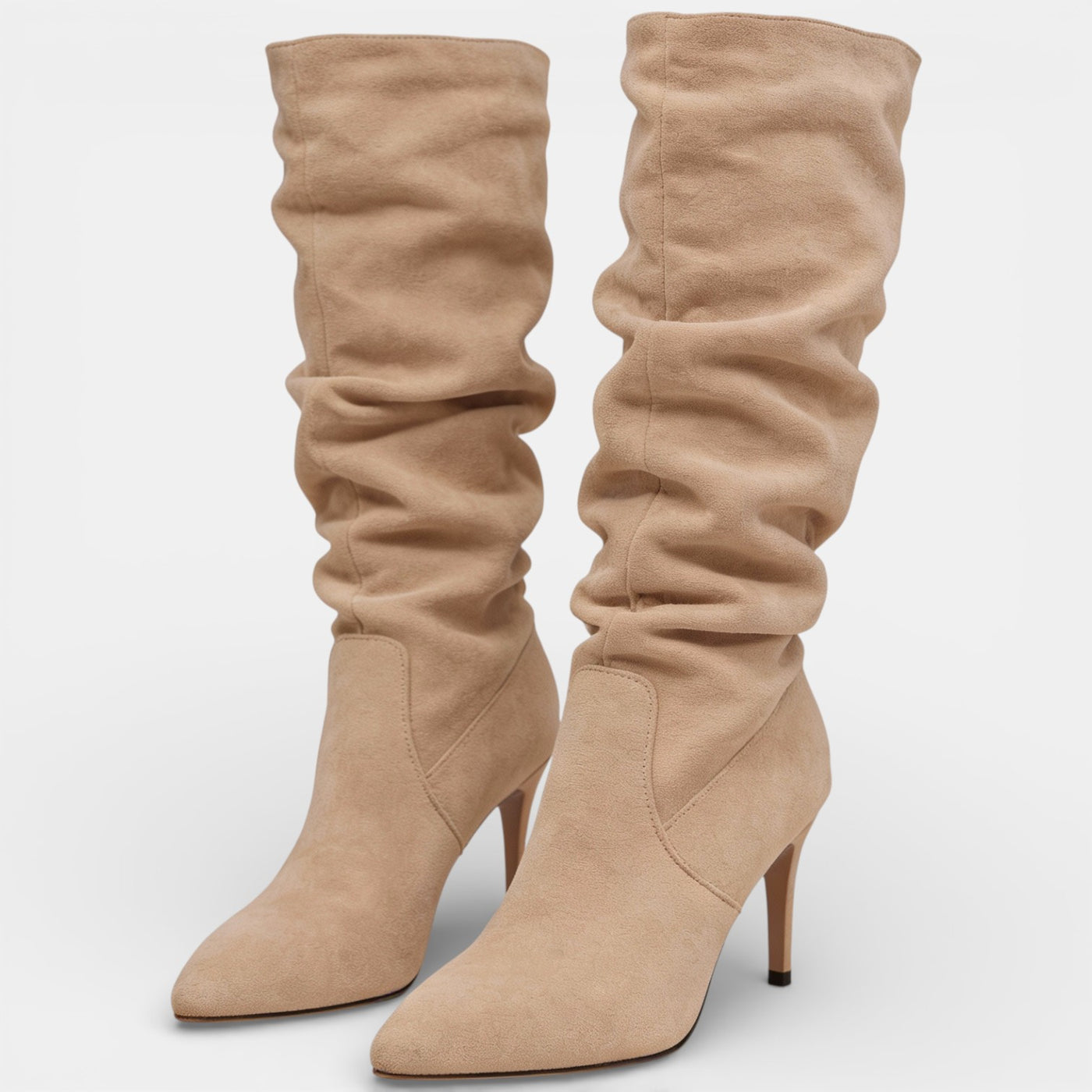 Botas de Tacón de Aguja para Mujer - Ante Elegante
