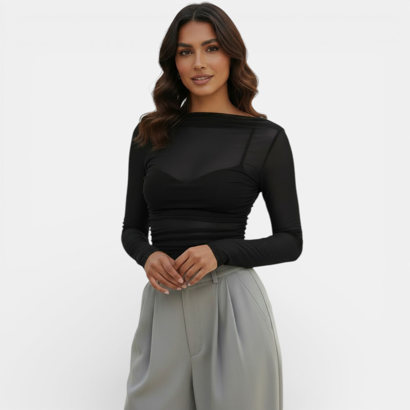 Women's Sheer Fitted Top