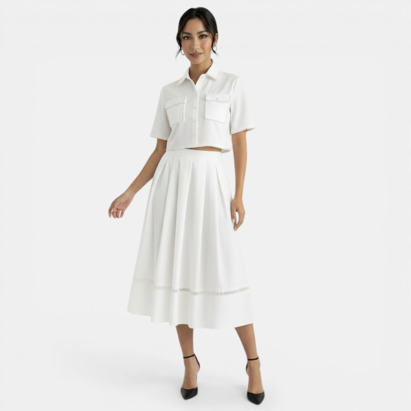 Conjunto Mujer Elegante Bordado