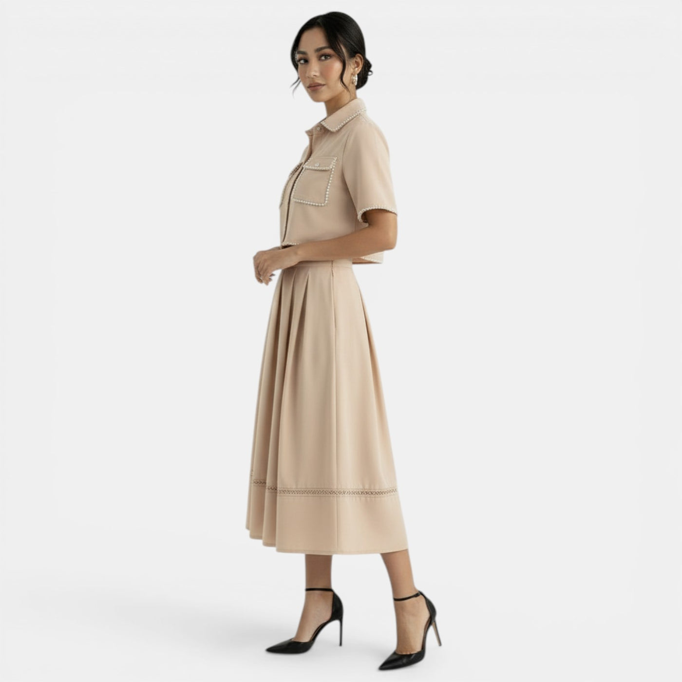 Conjunto Mujer Elegante Bordado