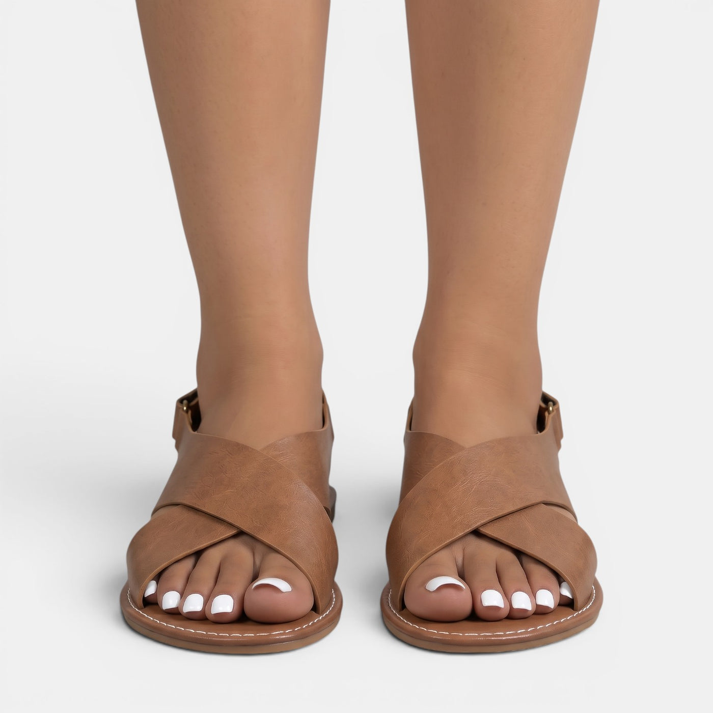 Women's Flat Leather Sandals