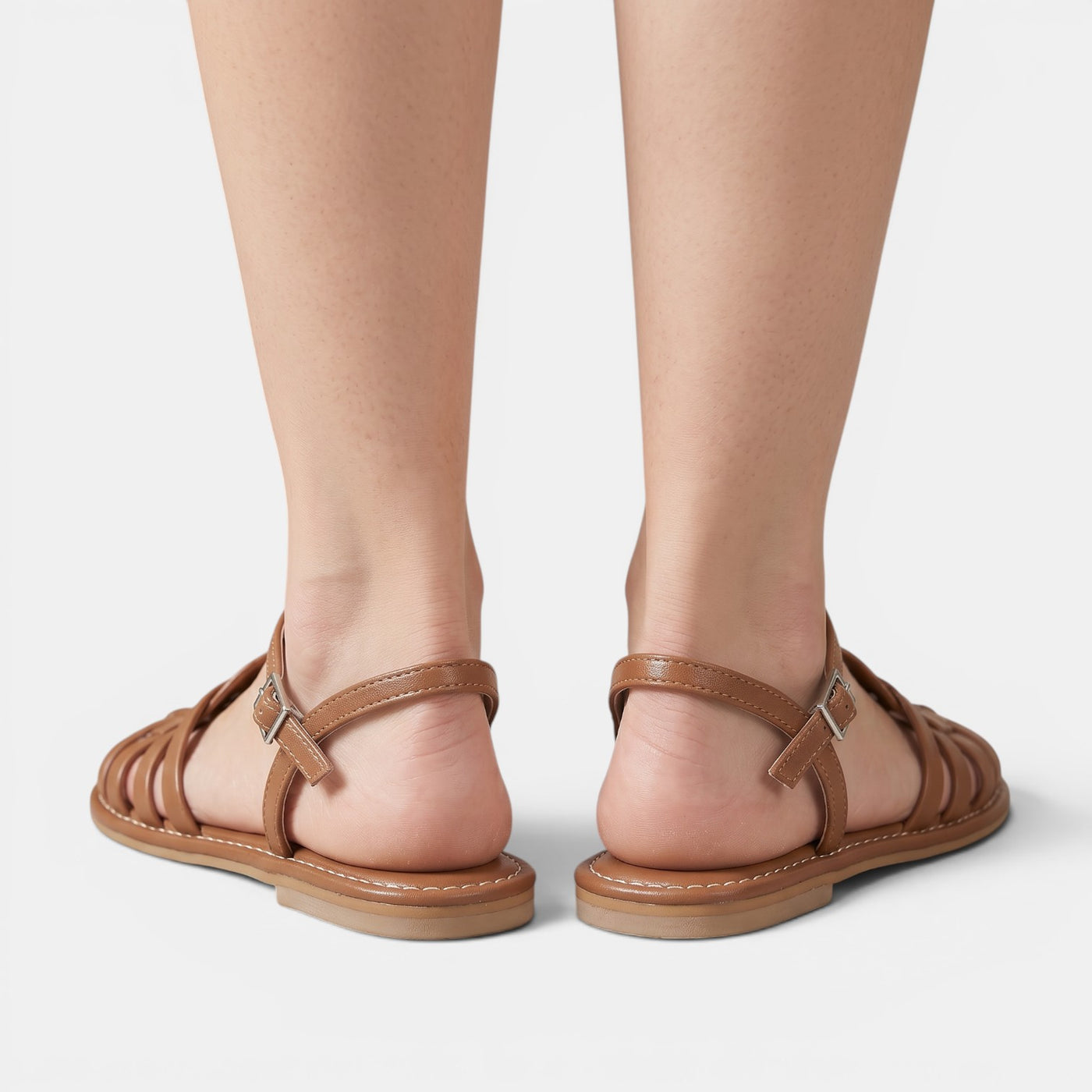Women's Braided Leather Fisherman Sandals