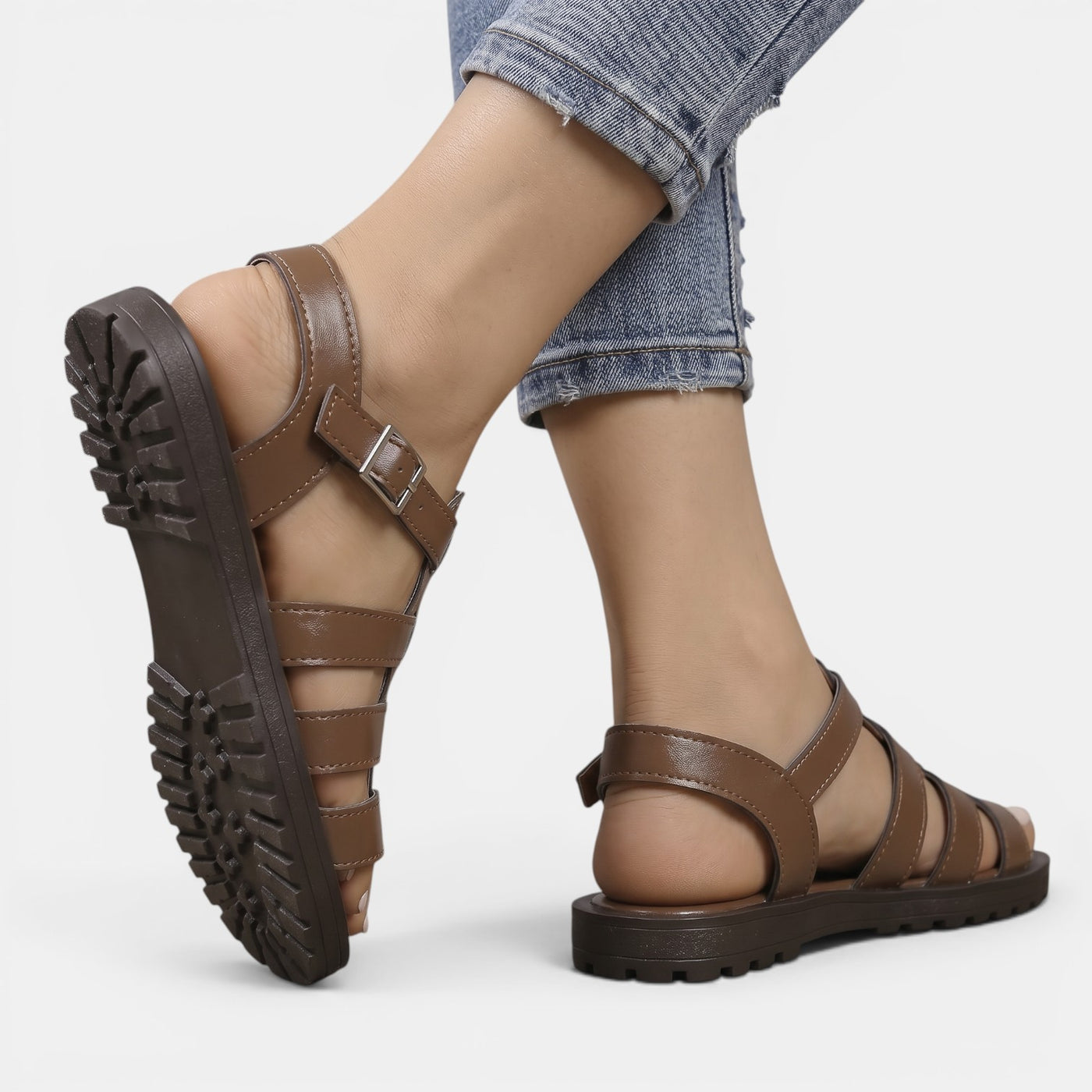 Women's Leather Roman Sandals