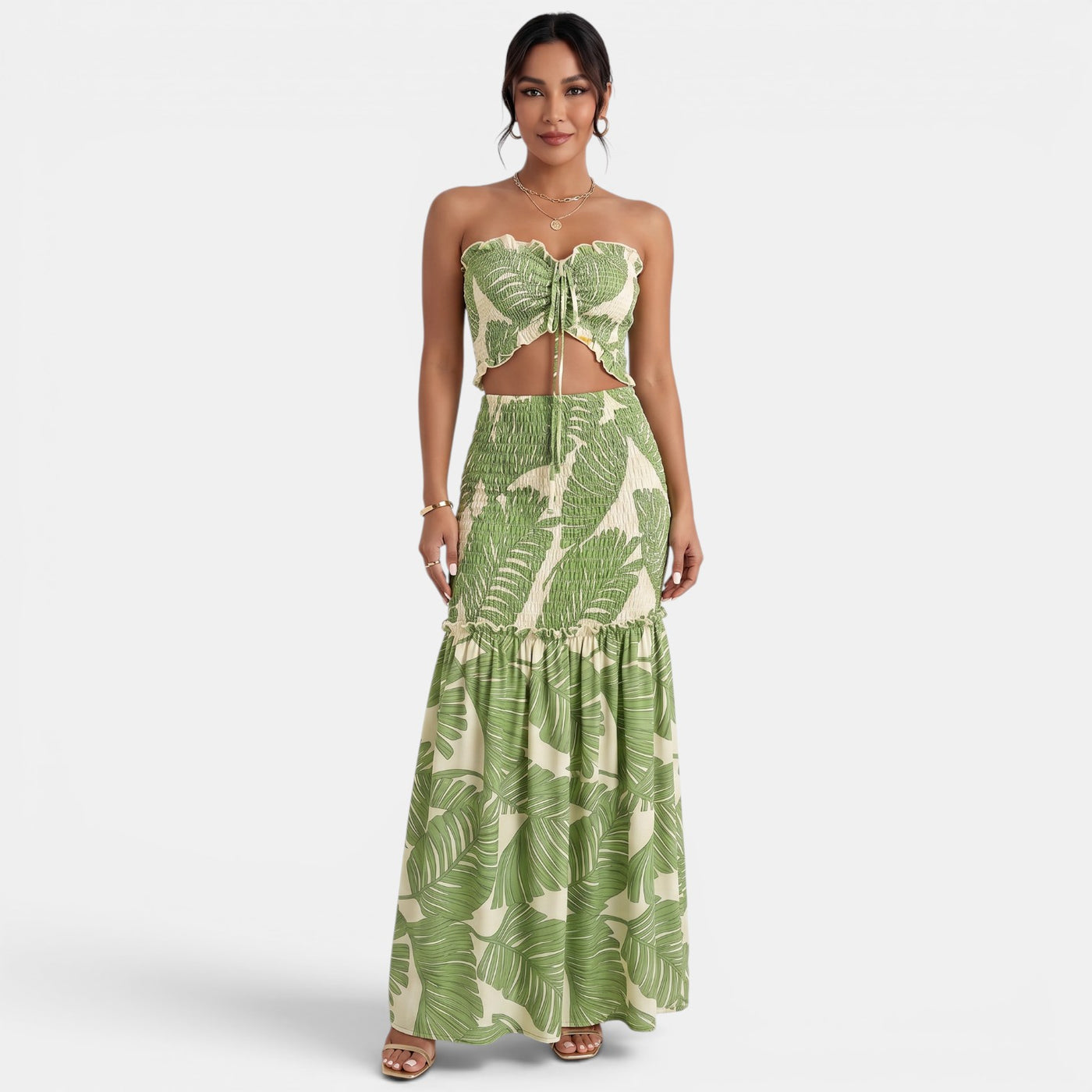 Floral Halter Maxi Dress