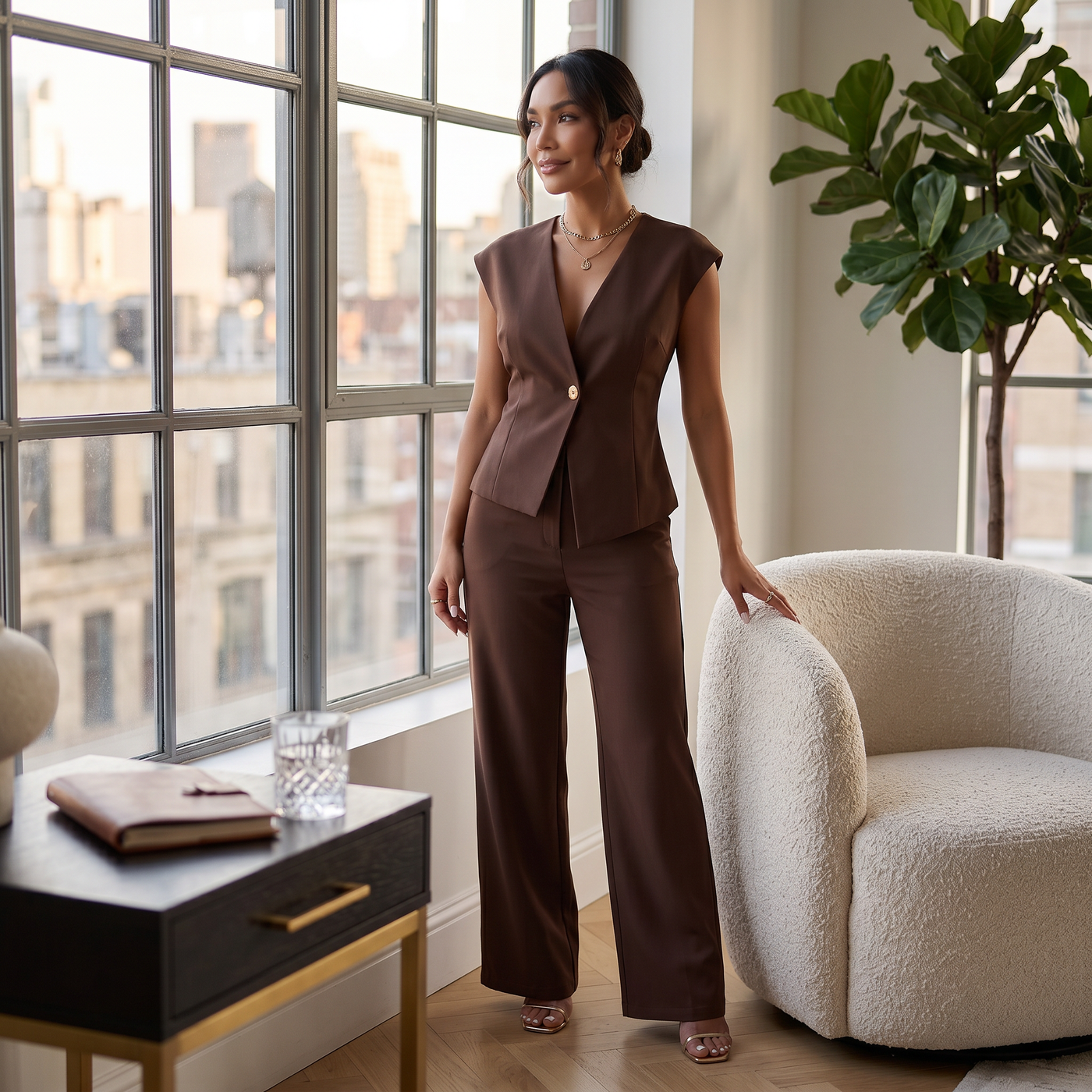 Conjunto Mujer Blazer Pantalón Elegante
