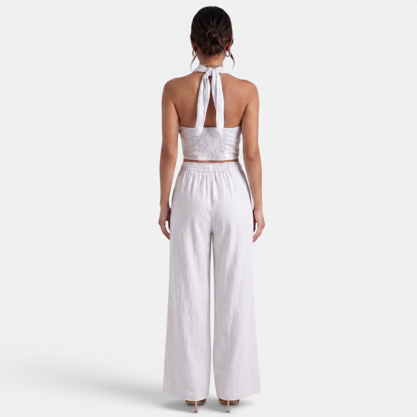 Women's Elegant Linen Summer Set