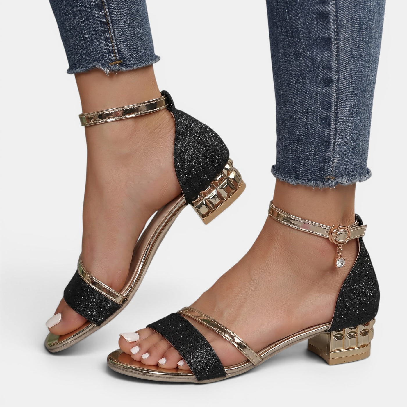 Elegant Low-Heeled Sandals for Women