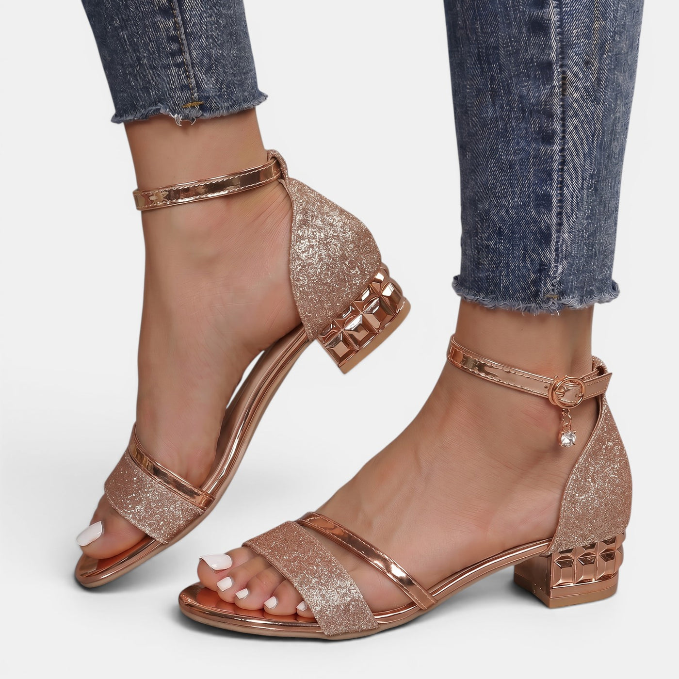 Elegant Low-Heeled Sandals for Women