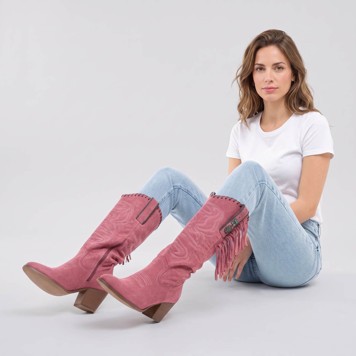 Women's Fringe Cowboy Boots - Western Style