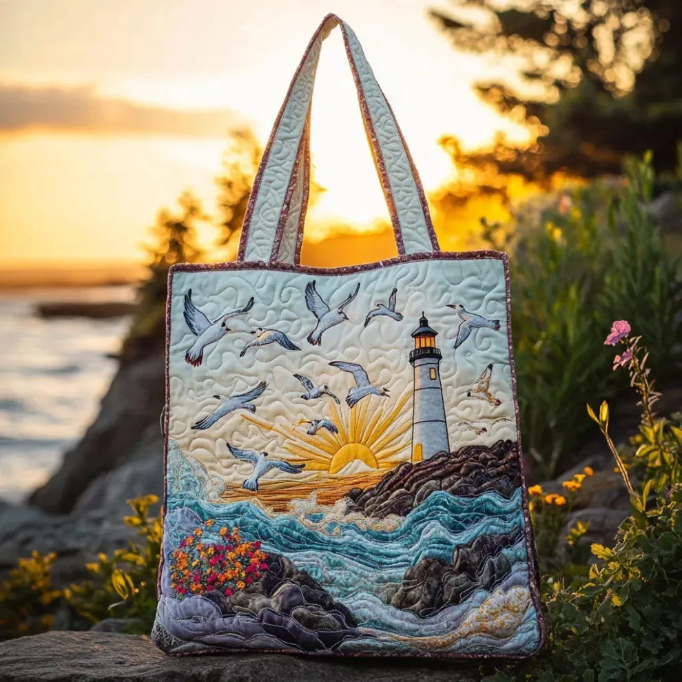 Women's Handmade Quilted Tote Bag - Dog, Cat and Floral Prints