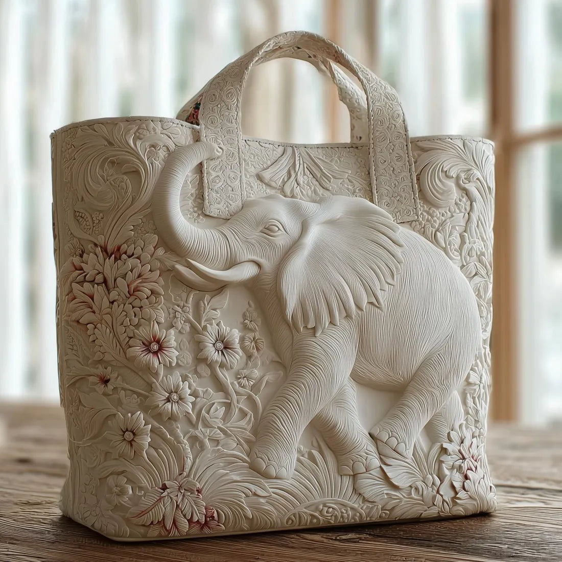 Women's Handmade Quilted Tote Bag - Dog, Cat and Floral Prints