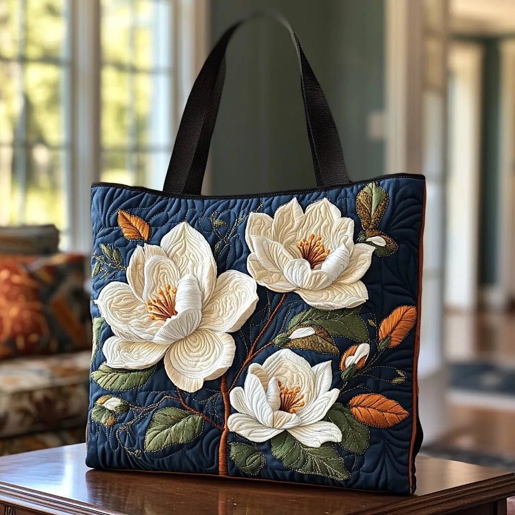 Women's Handmade Quilted Tote Bag - Dog, Cat and Floral Prints