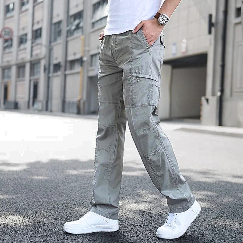 Men's Organic Cotton Cargo Pants - Utility Pockets