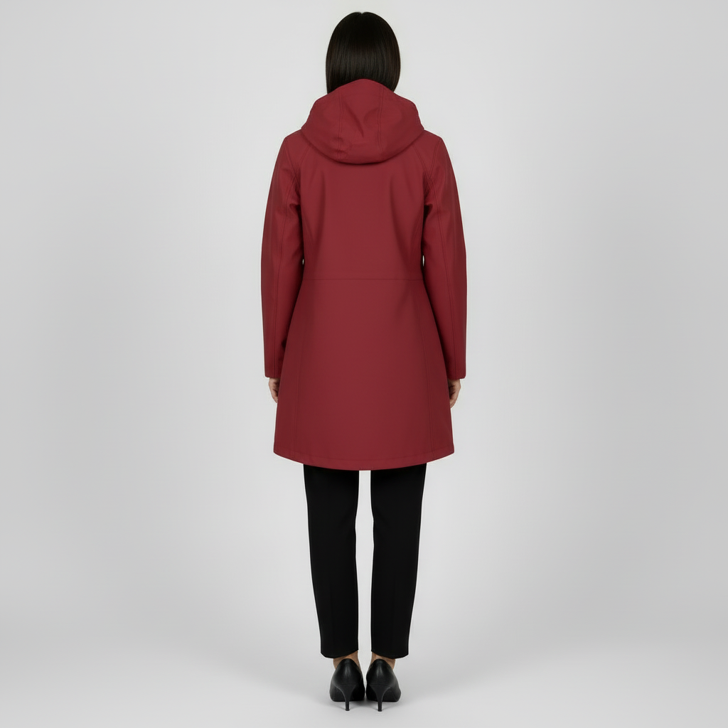 Chaqueta Impermeable Cortavientos Mujer - Capucha Desmontable
