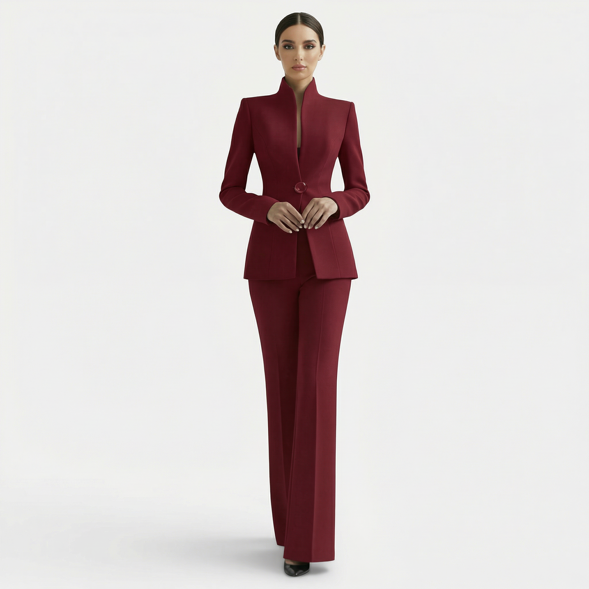 Conjunto de Traje Elegante para Mujer | Chaqueta y Pantalón Profesional