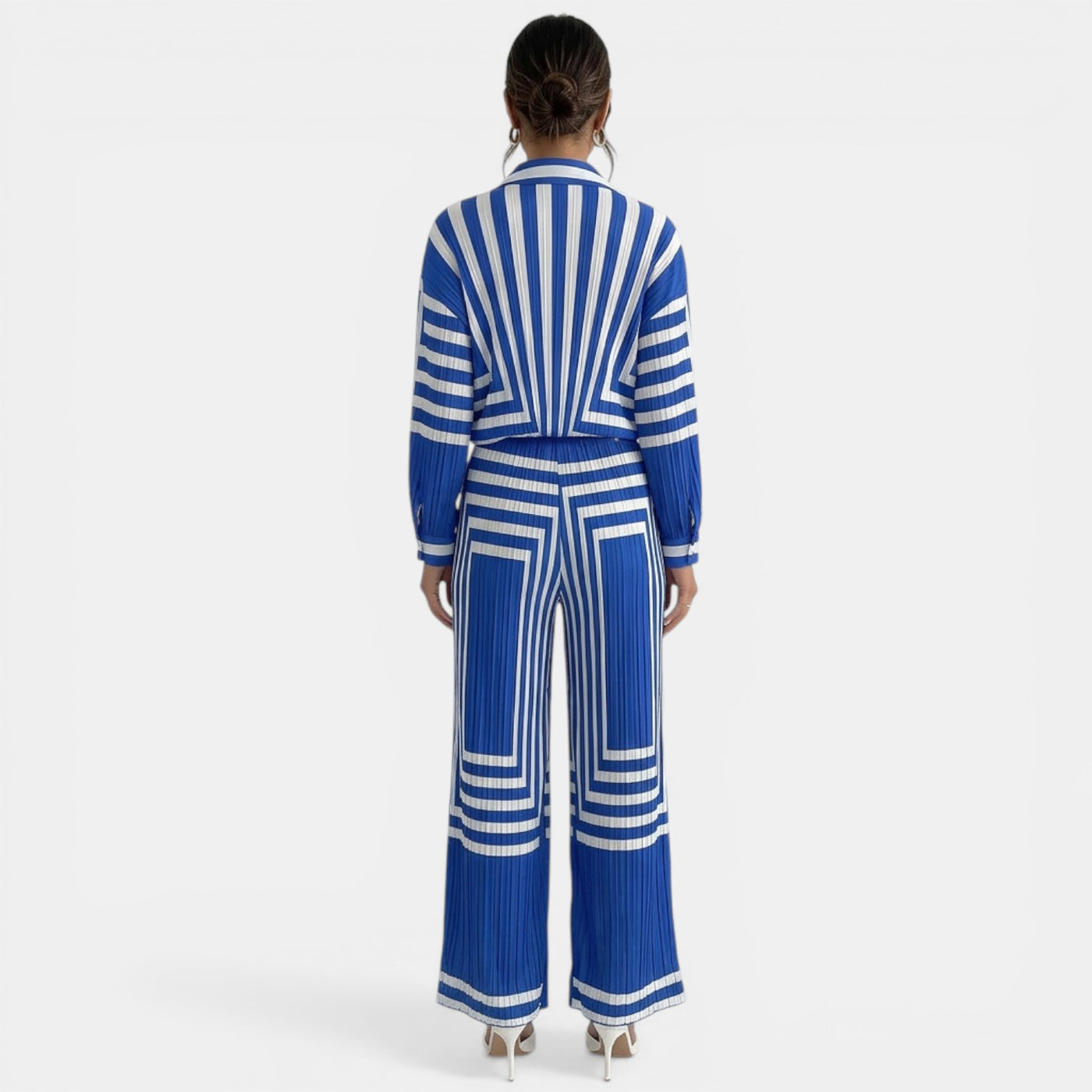 Conjunto Camisa y Pantalón Azul Verano
