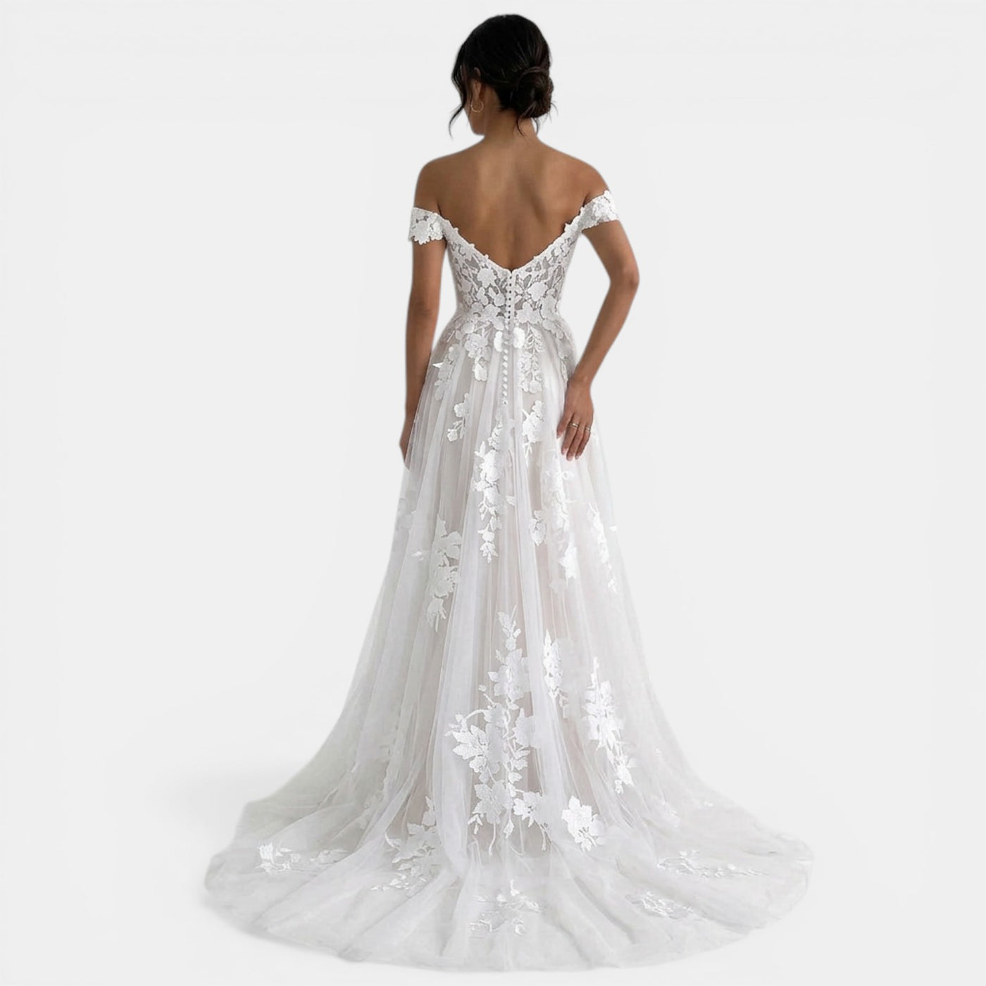 Vestido Novia Encaje Princesa Maxi