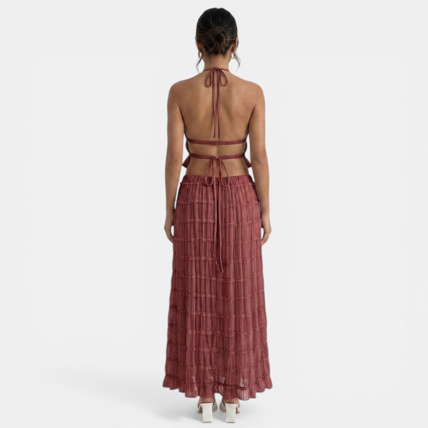 Conjunto Halter Mujer Verano Elegante