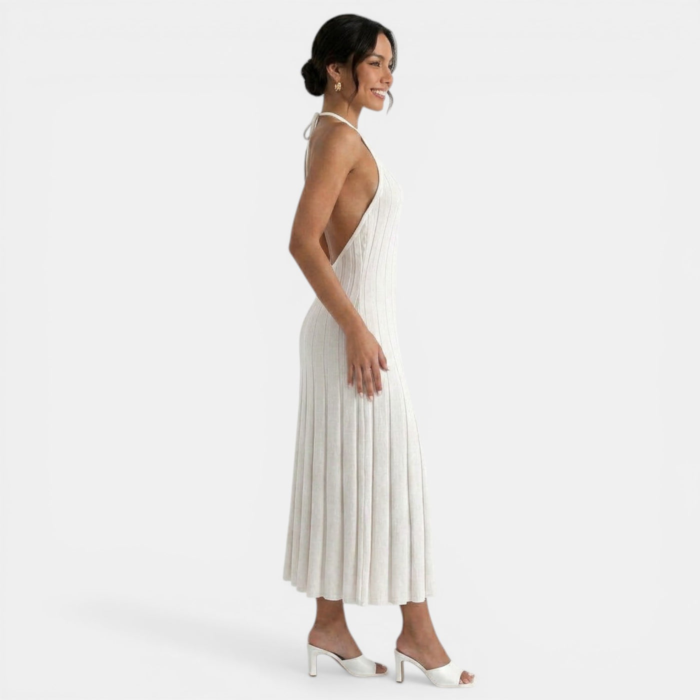 Vestido Midi Punto Mujer Verano