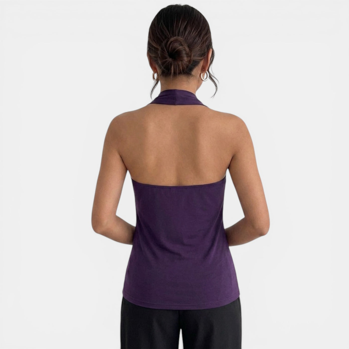 Women's V-Neck Halter Top