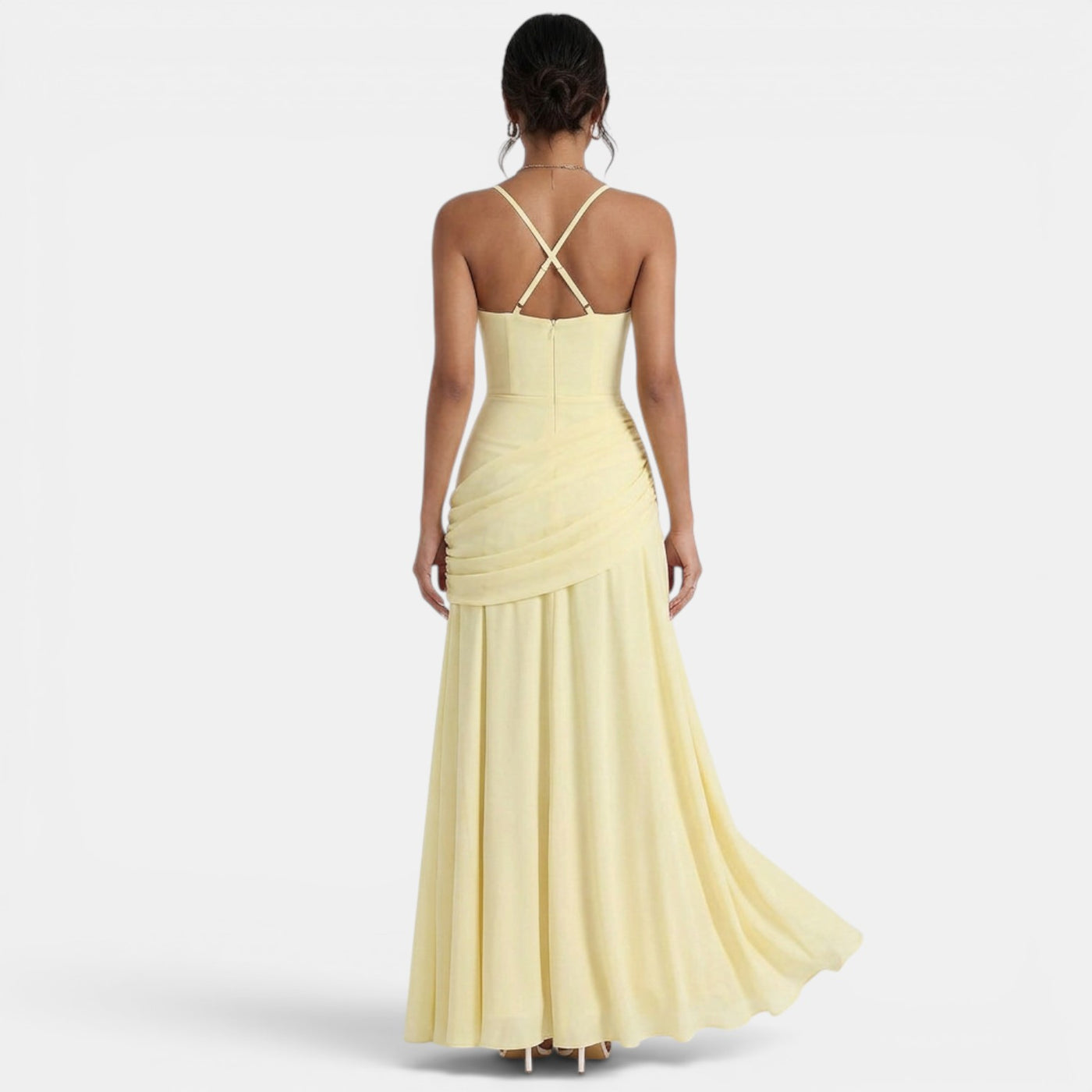 Long Yellow Guest Dress