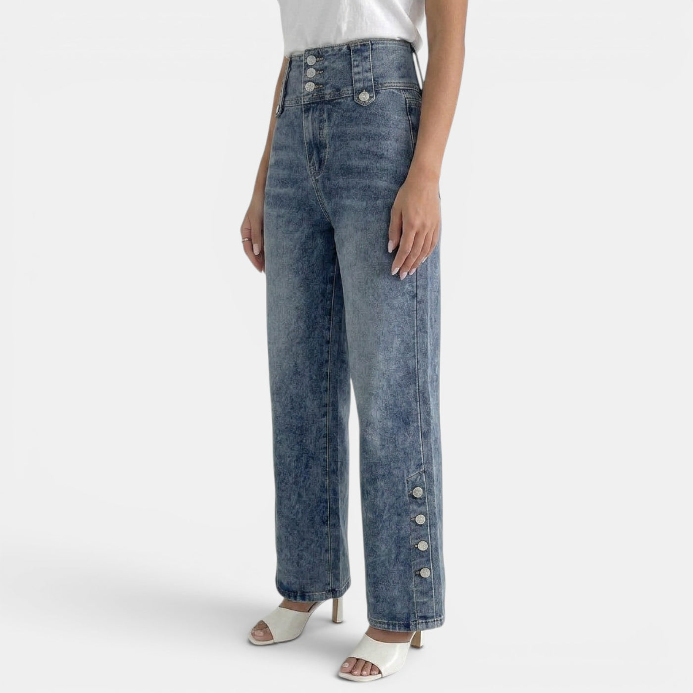 Women's High Waisted Wide Leg Jeans