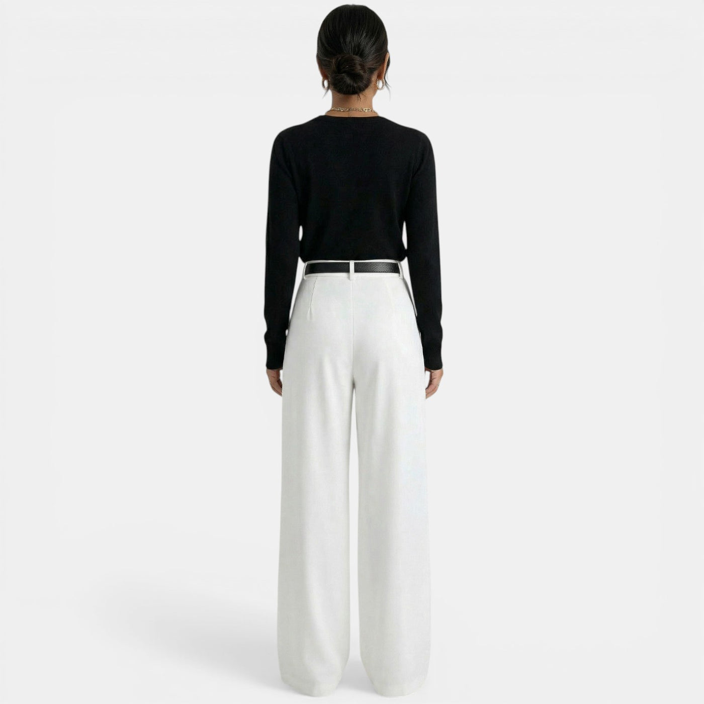 Women's Elegant High-Waisted Trousers