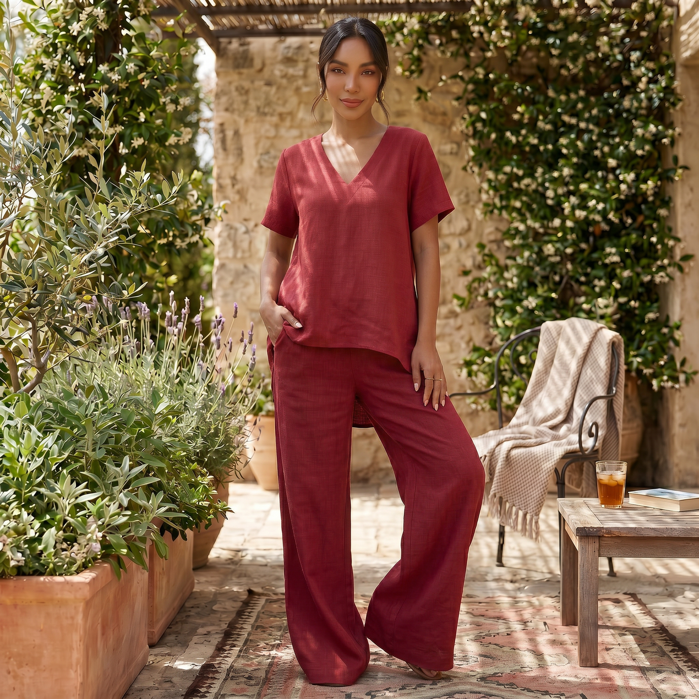 Women's Linen Summer Set