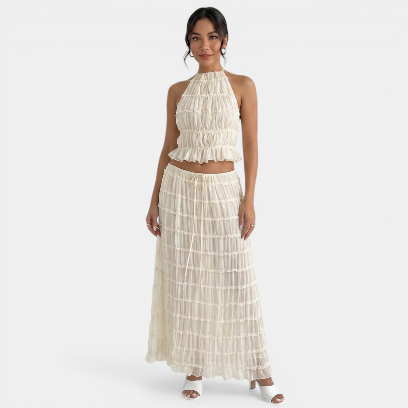 Conjunto Halter Mujer Verano Elegante