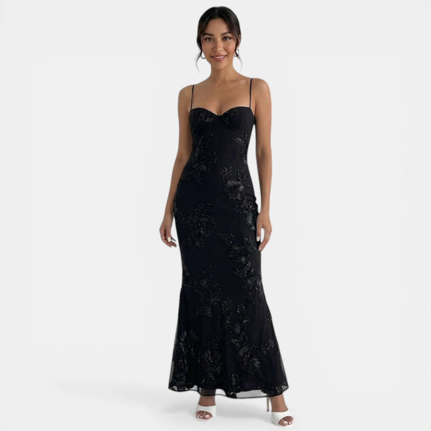 Floral Bodycon Maxi Dress