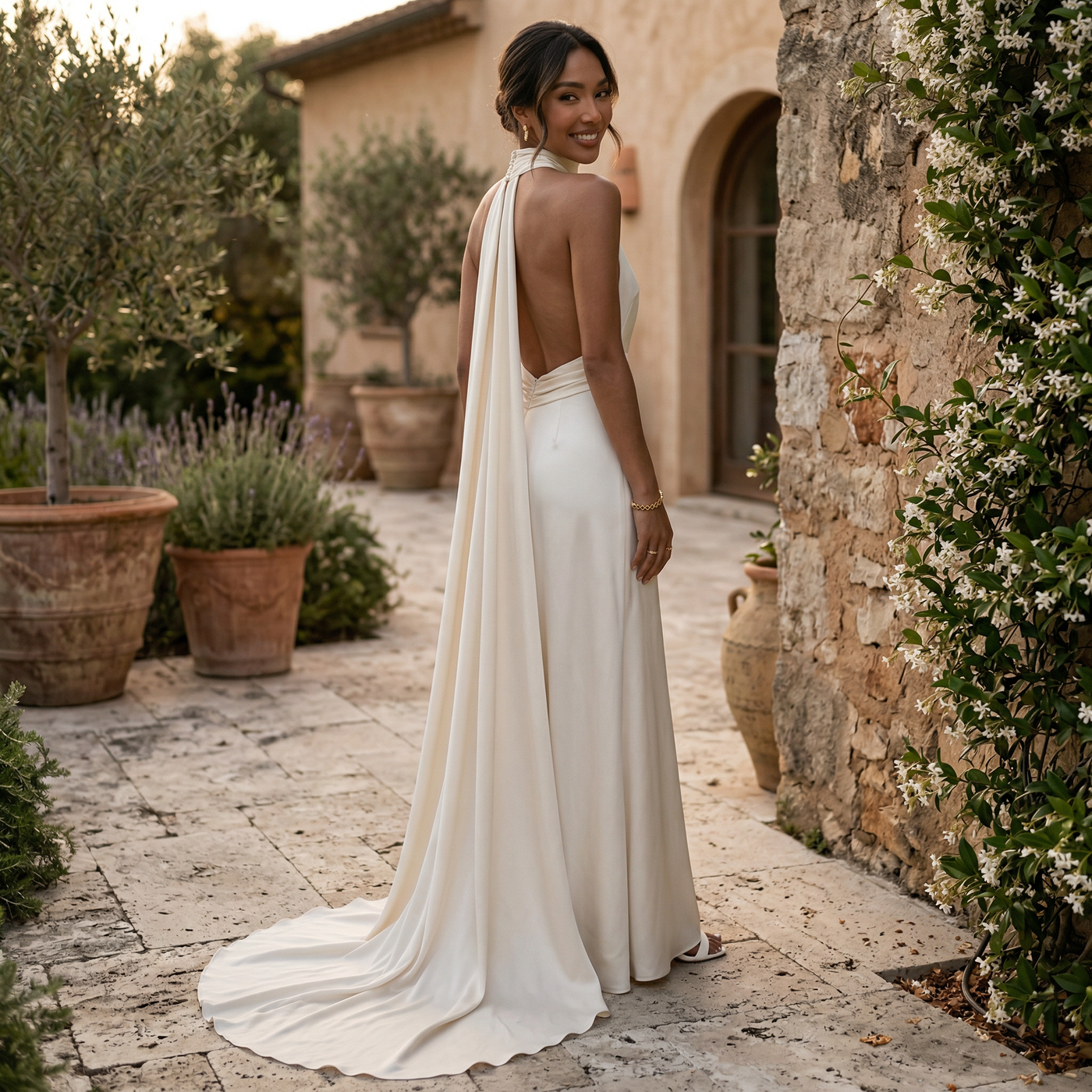 Long Fitted Wedding Dress