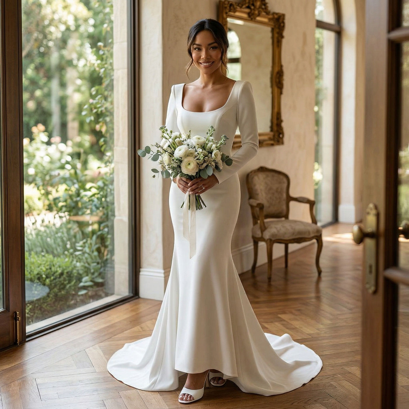 Vestido Novia Sirena Maxi