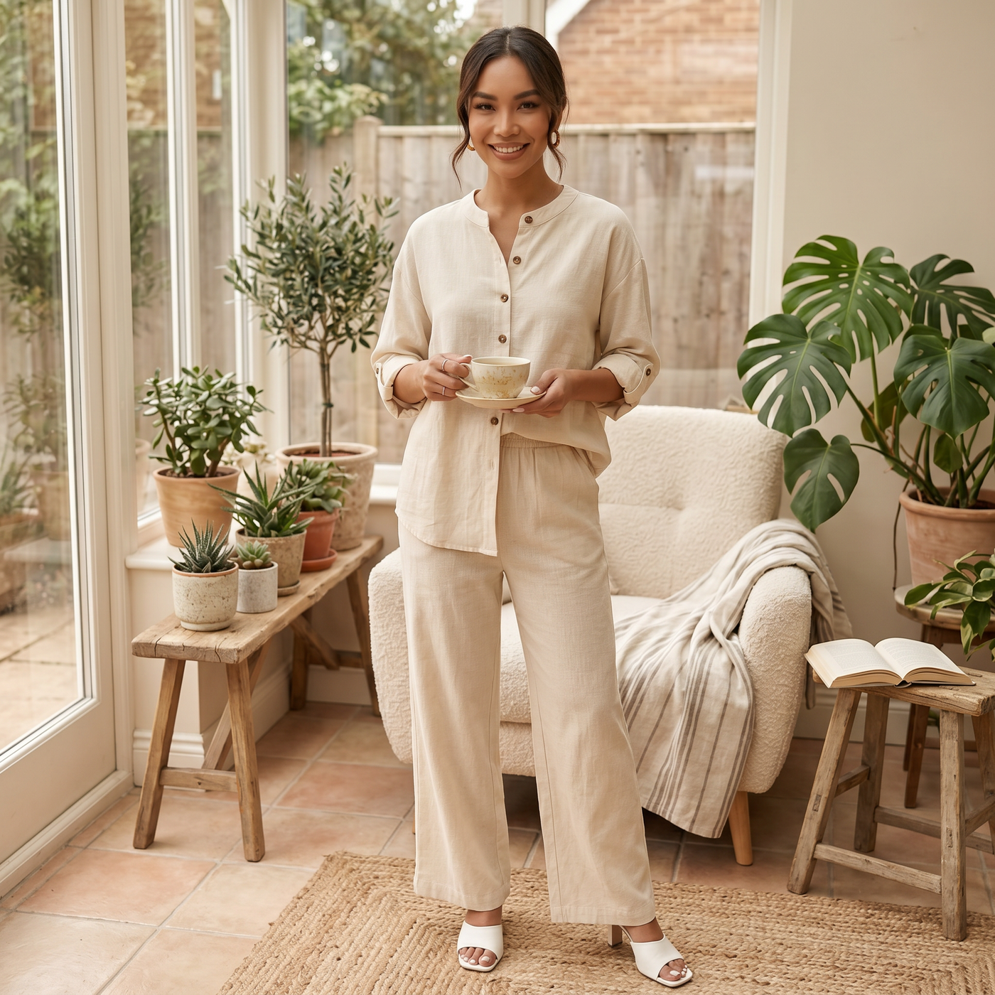 Women's Linen Summer Set