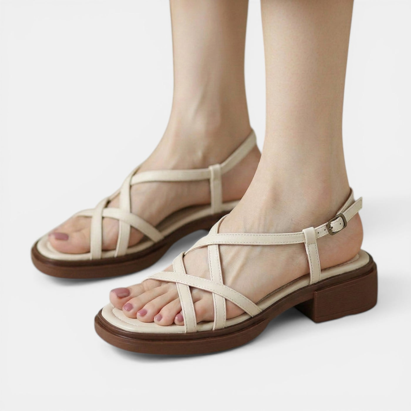 Women's Flat Crossover Sandals