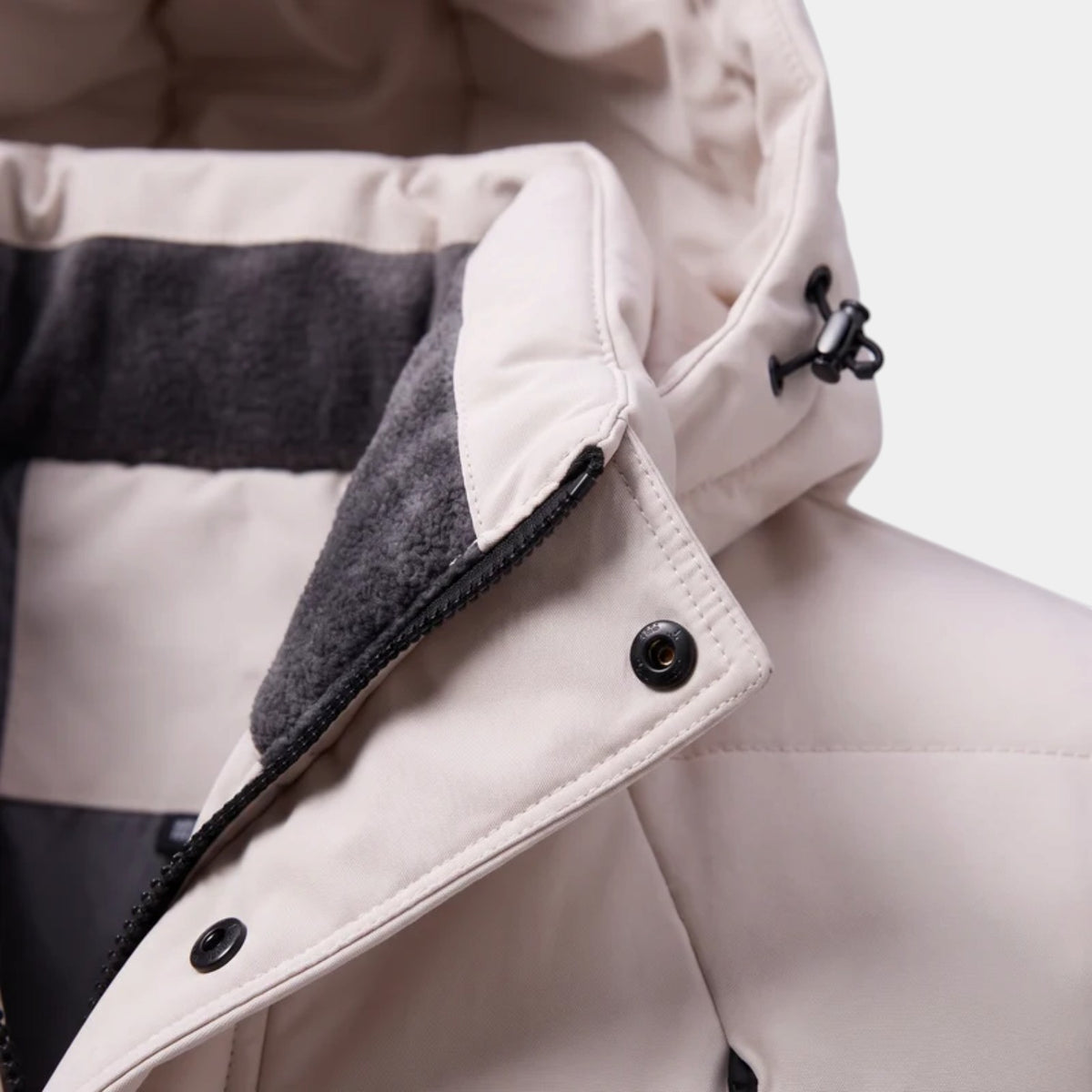 Parka Hombre Acolchada Cortavientos con Capucha