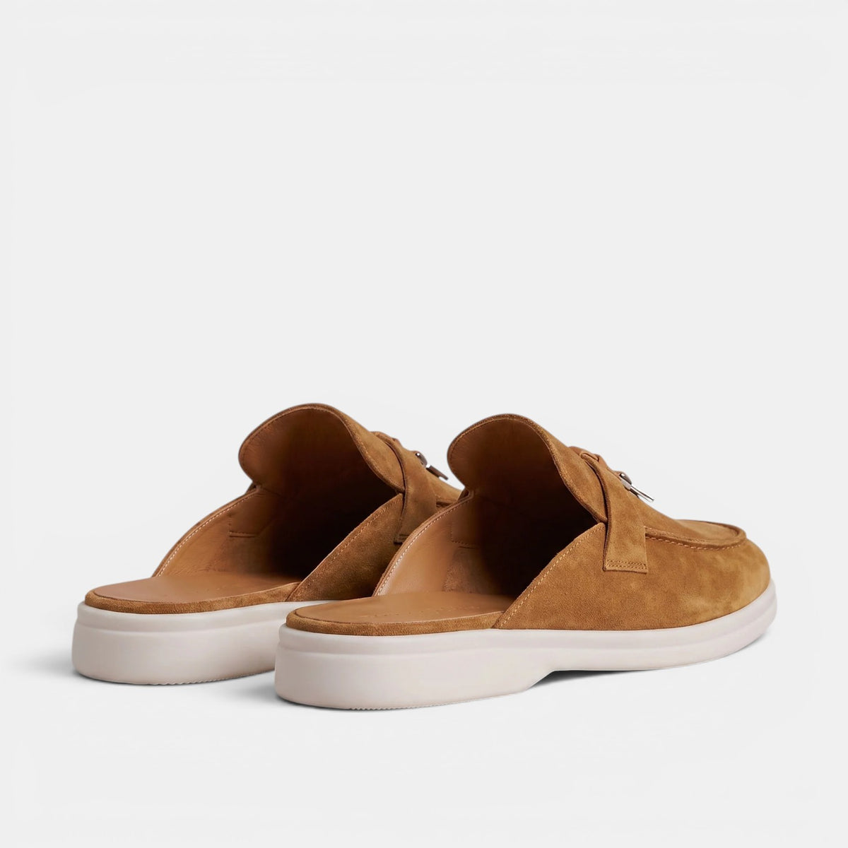 Men's Suede Mule Loafers