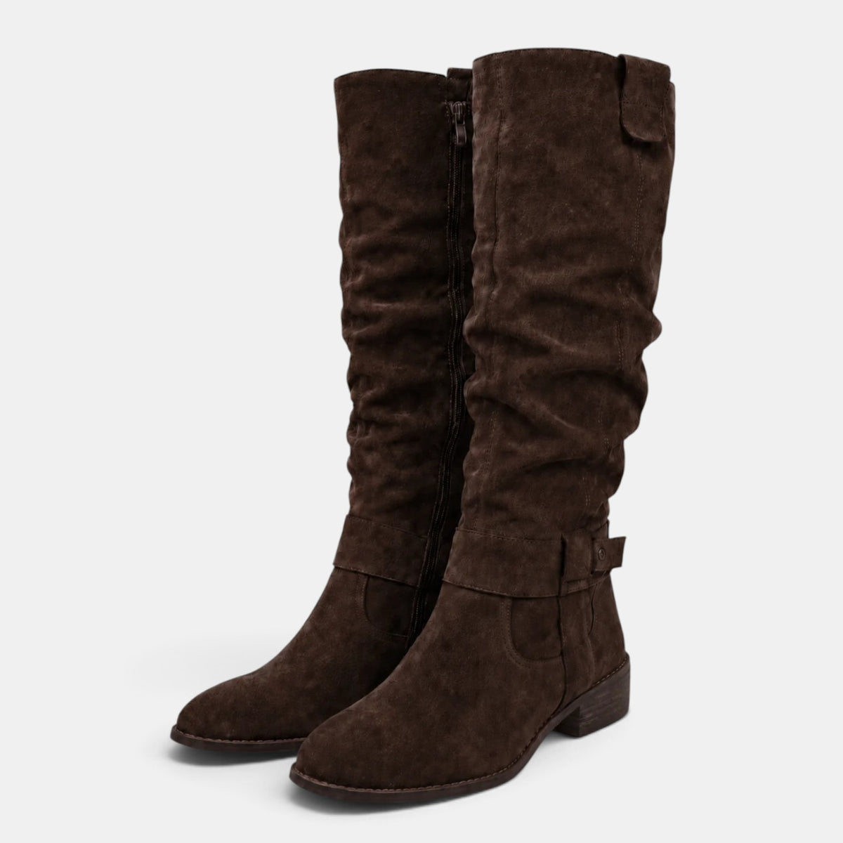 Botas Altas Mujer Efecto Ante
