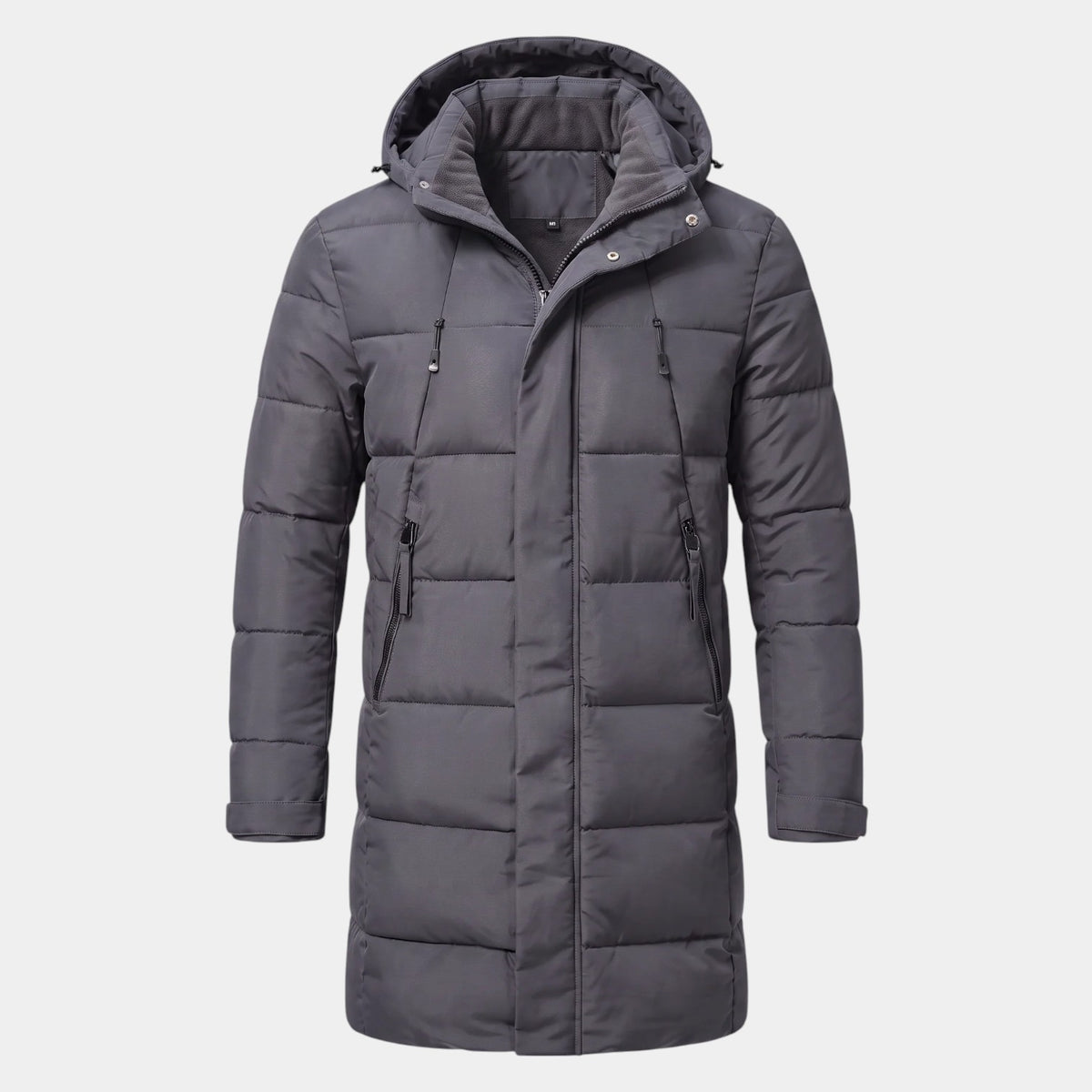Parka Hombre Acolchada Cortavientos con Capucha