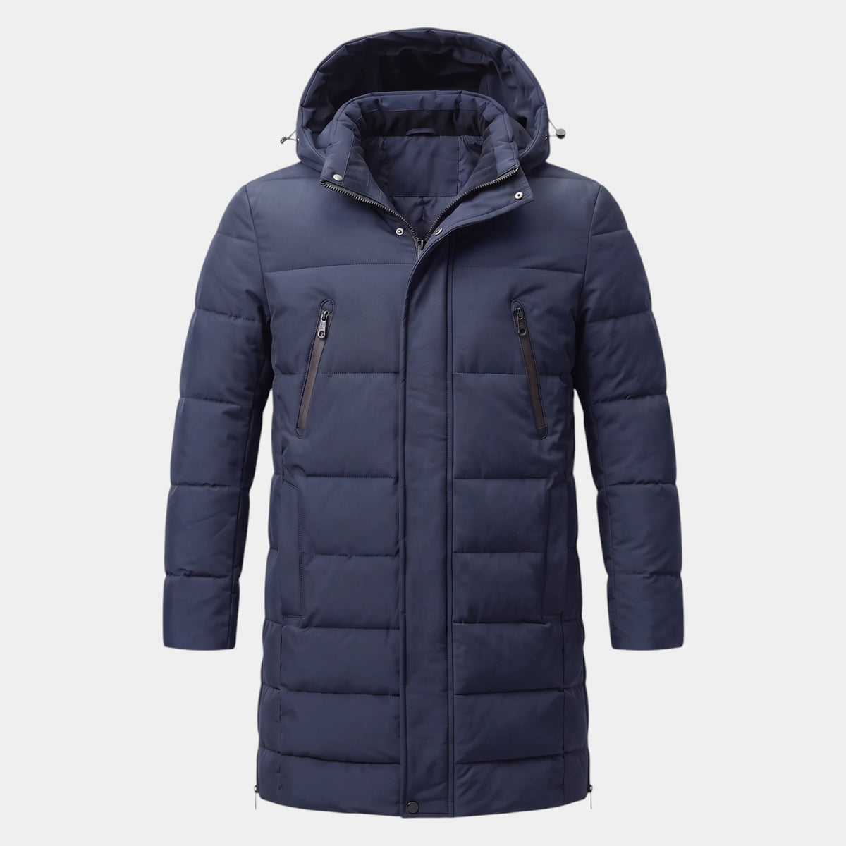 Parka Hombre Acolchada Cortavientos con Capucha