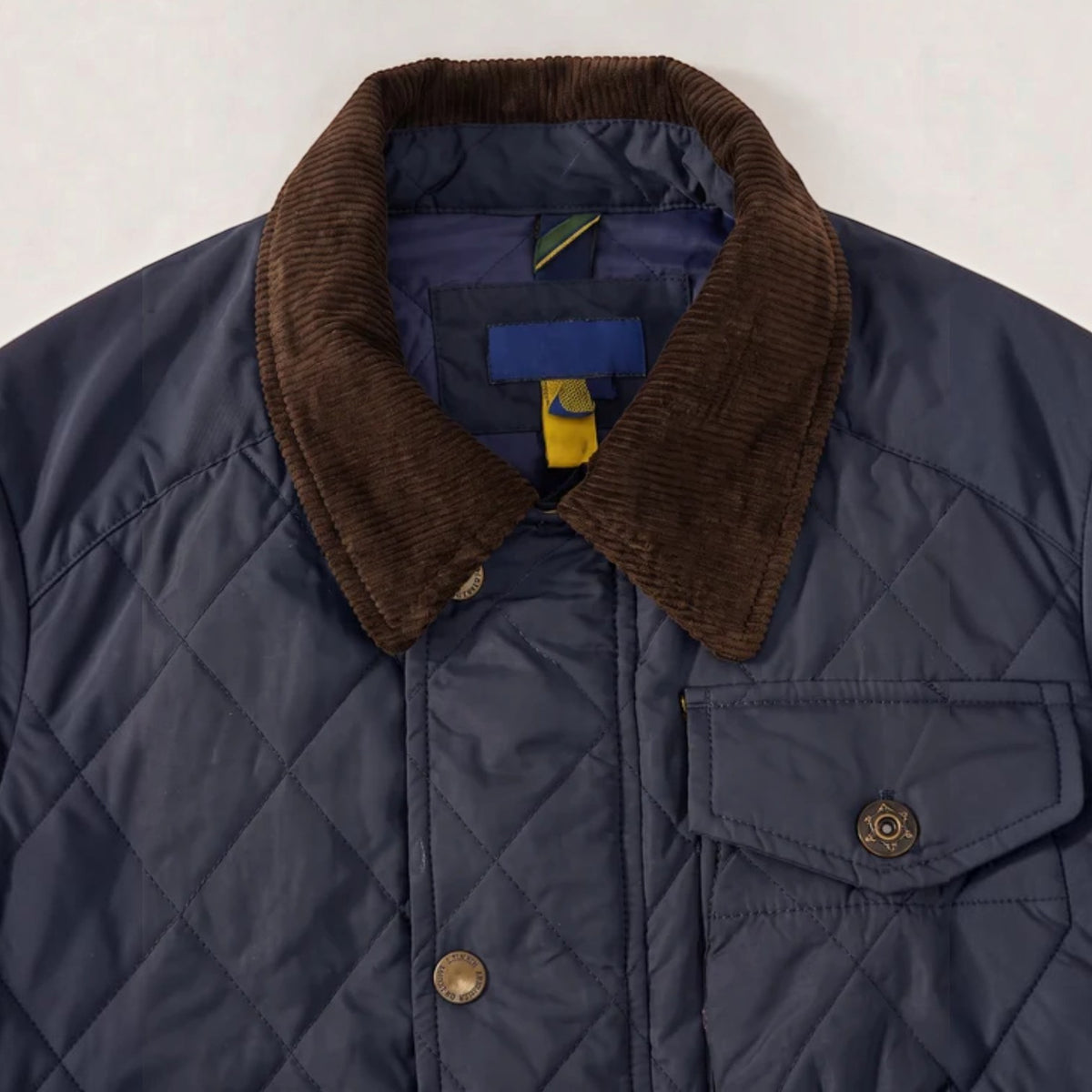 Men's Quilted Sport Jacket - High Neck Collar