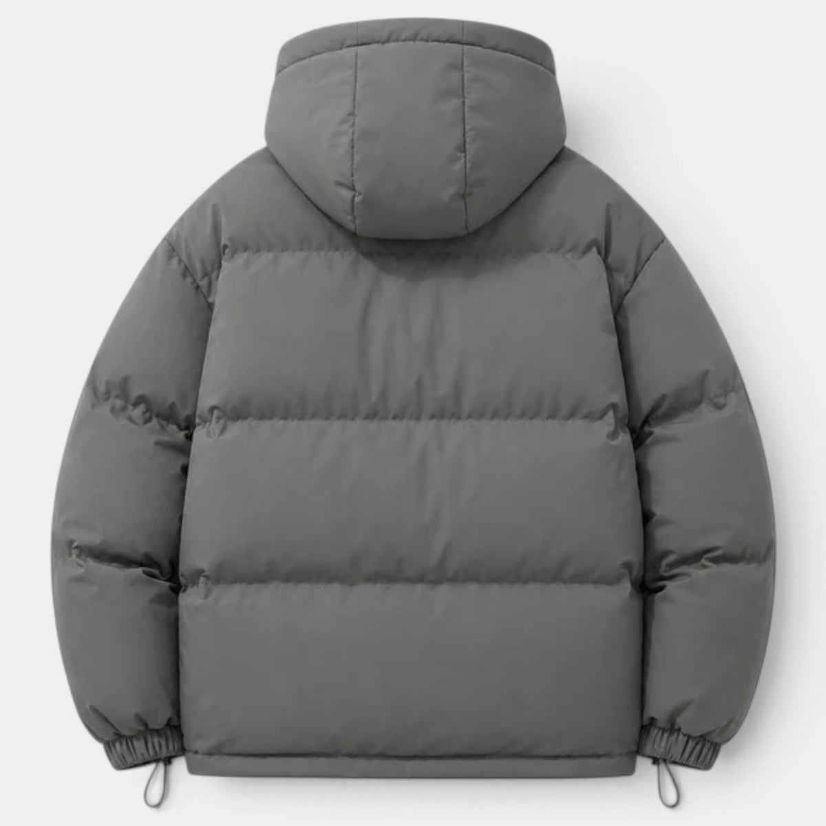 Chaqueta Hombre Acolchada Oversize con Capucha y Bajo Ajustable